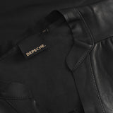 Depeche leather wear Mary regular fitting skindkjole Dresses 099 Black (Nero)