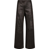 Depeche leather wear Mia loose fit skindbukser Pants 008 Chocolate