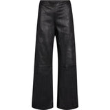Depeche leather wear Mia loose fit skindbukser Pants 099 Black (Nero)