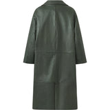 Depeche leather wear Mille lang skindjakke i blød kvalitet Jackets 213 Vintage green