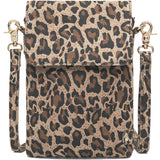 DEPECHE Mobiltaske i blødt læder Mobilebag 082 Leopard
