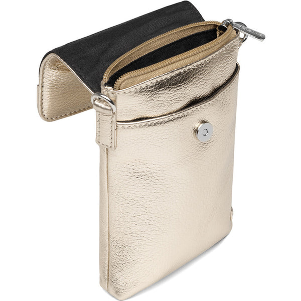 DEPECHE Mobil taske i blødt læder og tidløst design Mobilebag 108 Champagne