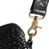 DEPECHE Mobiltaske dekoreret med flet Mobilebag 099 Black (Nero)