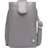 DEPECHE Mobiltaske i blødt læder og enkelt design Mobilebag 158 Thunder grey