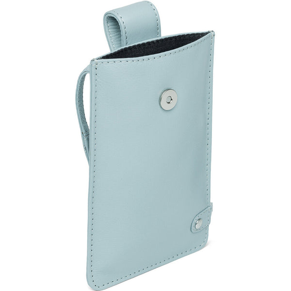 DEPECHE Mobiltaske i blødt læder og enkelt design Mobilebag 238 Dusty Blue