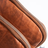 DEPECHE Mobiltaske i blødt vintage look skind Mobilebag 014 Cognac