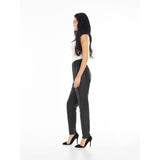 Depeche leather wear Moderne Carrie RW skindbuks med loose fitting Pants 099 Black (Nero)