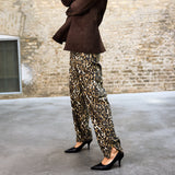 Depeche Clothing Moni Cargo Bukser Pants 261 Leopard Printed