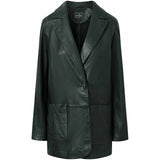 Depeche leather wear Must-have Maya læderblazer jakke i blød kvalitet Blazer 102 Bottle Green