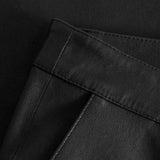Depeche leather wear Must-have RW Allison flare skindbukser Pants 099 Black (Nero)