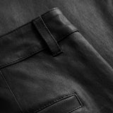 Depeche leather wear Must-have RW Allison flare skindbukser Pants 099 Black (Nero)