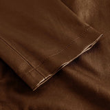 Depeche leather wear Musthave RW Caroline chino læderbuks i strækkvalitet Pants 008 Chocolate