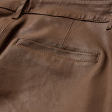Depeche leather wear Musthave RW Caroline chino læderbuks i strækkvalitet Pants 199 Nougat