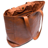 DEPECHE Musthave shopper skindtaske Shopper 014 Cognac