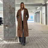 Depeche leather wear Naomi ruskind trenchcoat Jacket 311 Wood