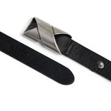 DEPECHE Narrow Belt Belts 103 Black/Old silver