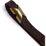 DEPECHE Narrow Belt Belts 161 Dark brown