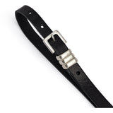 DEPECHE Narrow Belt Belts 300 Black/Amr silver