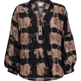 Depeche Clothing Nolia Blouse Blouse 293 Rose Black Print