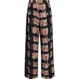 Depeche Clothing Nolia Loose Pants Pants 293 Rose Black Print