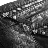 DEPECHE Rummelig bumbag i kvalitetsskind Bumbag 099 Black (Nero)