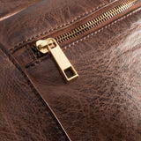DEPECHE Rummelig bumbag i kvalitetsskind Bumbag 133 Brandy