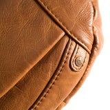 DEPECHE Oversize læder bumbag i blød og lækker kvalitet Bumbag 014 Cognac