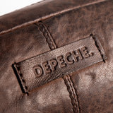 DEPECHE Oversize læder bumbag i blød og lækker kvalitet Bumbag 068 Winter brown