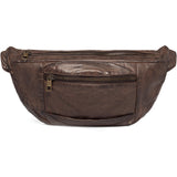 DEPECHE Oversize læder bumbag i blød og lækker kvalitet Bumbag 068 Winter brown
