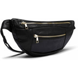 DEPECHE Oversize læder bumbag i blød og lækker kvalitet Bumbag 097 Gold