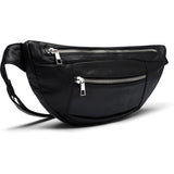 DEPECHE Oversize læder bumbag i blød og lækker kvalitet Bumbag 099 Black (Nero)