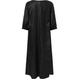 Depeche leather wear Penny skindkjole med nitter Dresses 099 Black (Nero)