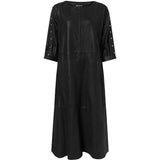 Depeche leather wear Penny skindkjole med nitter Dresses 099 Black (Nero)