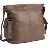 DEPECHE Powerfield shopper i lammeskind Shopper 250 Dark Taupe
