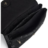 DEPECHE Pung/bæltetaske i blødt læder og tidløst design Purse / Credit card holder 142 Black Snake