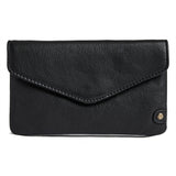 DEPECHE Pung/bæltetaske i blødt læder og tidløst design Purse / Credit card holder 154 Black/Brass