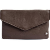 DEPECHE Pung/bæltetaske i blødt læder og tidløst design Purse / Credit card holder 250 Dark Taupe