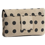 DEPECHE Pung/bæltetaske i blødt læder og tidløst design Purse / Credit card holder 301 Black Dots