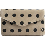 DEPECHE Pung/bæltetaske i blødt læder og tidløst design Purse / Credit card holder 301 Black Dots