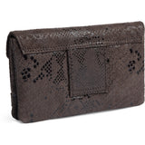 DEPECHE Pung/bæltetaske i blødt læder og tidløst design Purse / Credit card holder 340 Mocca Snake