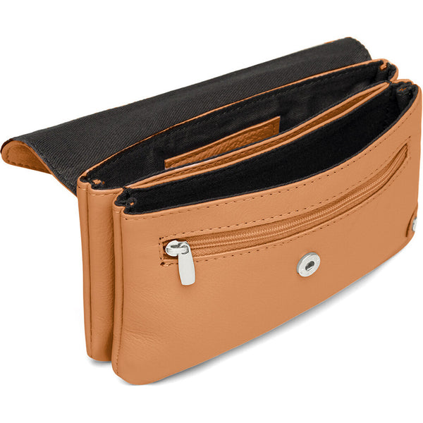 DEPECHE Pung/bæltetaske i blødt læder og tidløst design Purse / Credit card holder 014 Cognac