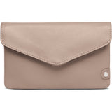 DEPECHE Pung/bæltetaske i blødt læder og tidløst design Purse / Credit card holder 038 Dusty taupe