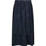 Depeche leather wear Rosie ruskindsnederdel Skirt 031 Ocean
