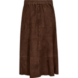 Depeche leather wear Rosie ruskindsnederdel Skirt 311 Wood