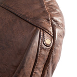 DEPECHE Rummelig bumbag i kvalitetsskind Bumbag 133 Brandy