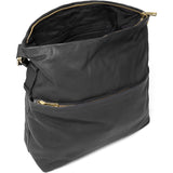 DEPECHE Rummelig skuldertaske i flot skindkvalitet Shoulderbag / Handbag 099 Black (Nero)