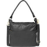 DEPECHE Rummelig skuldertaske i flot skindkvalitet Shoulderbag / Handbag 099 Black (Nero)