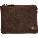 DEPECHE Ruskind kreditkortholder med gulddetaljer Purse / Credit card holder 008 Chocolate