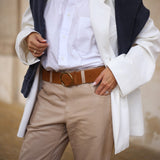 DEPECHE Ruskindsbælte Belts 014 Cognac