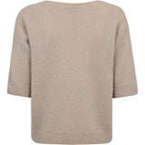 Depeche Clothing Sarah Alpaca v-neck strik Knitwear 011 Sand
